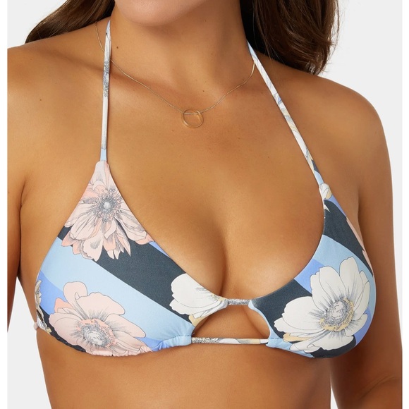 O’Neill Roxbury Madrid Triangle Bikini Top Size Large - Picture 1 of 6